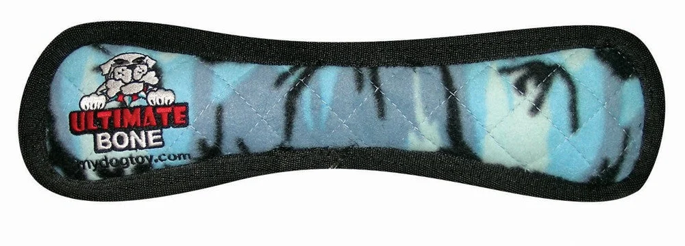 Tuffy Ultimate Bone Durable Dog Toy Blue Camo, 1ea/13 in