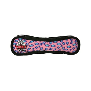 TUFFY® Ultimate Bone Pink Leopard Dog Toy