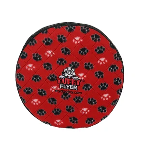 TUFFY® Ultimate Flyer Red Paw Dog Toy