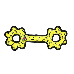 TUFFY® Ultimate Tug-O-Gear Yellow Bone Dog Toy