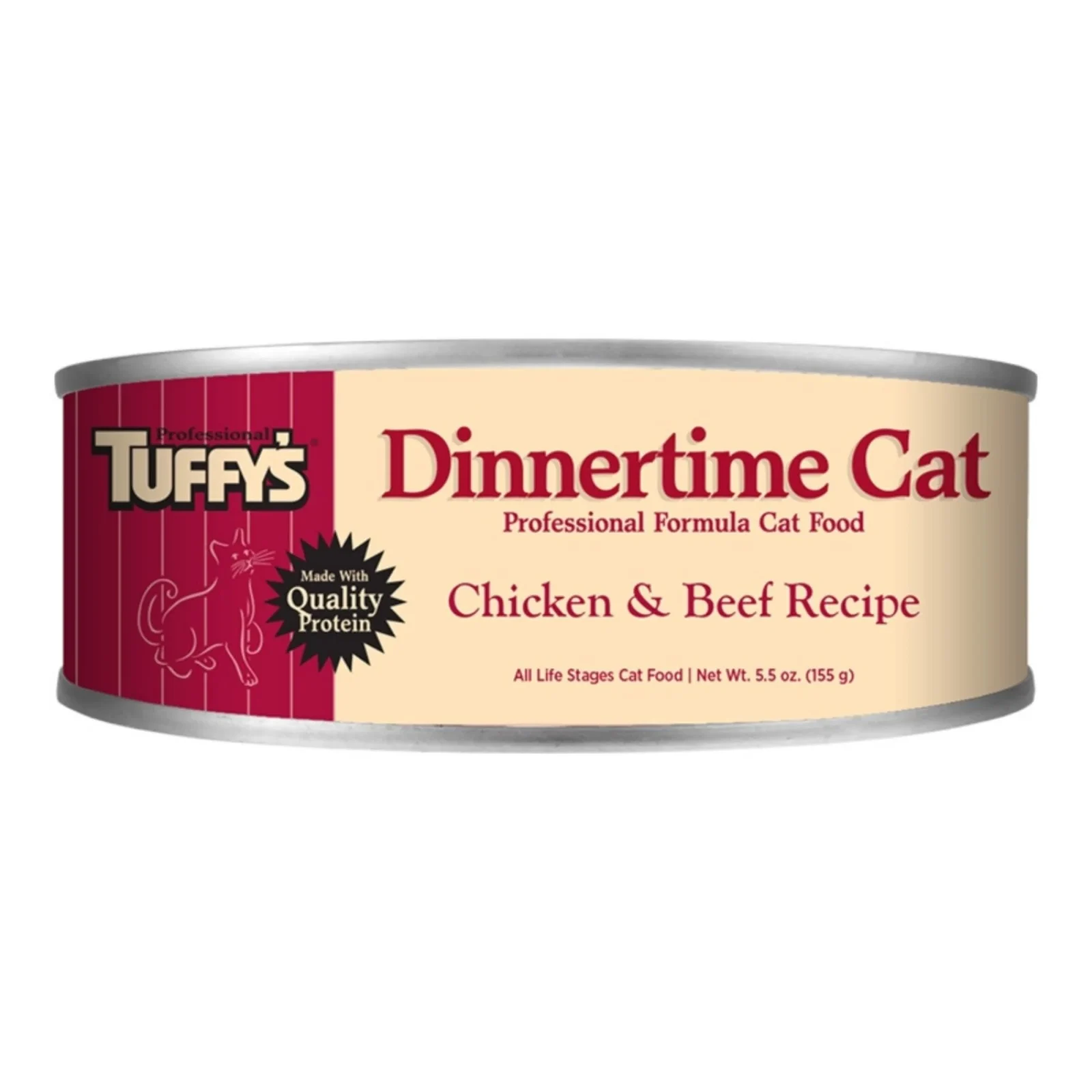 Tuffy's Cat Professional Dinnertime Chicken & Beef, 5.5 oz each, Case of 24