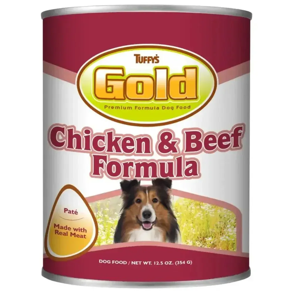 Tuffy's Gold Chicken & Beef Canned Dog Food 12ea/12.5 oz
