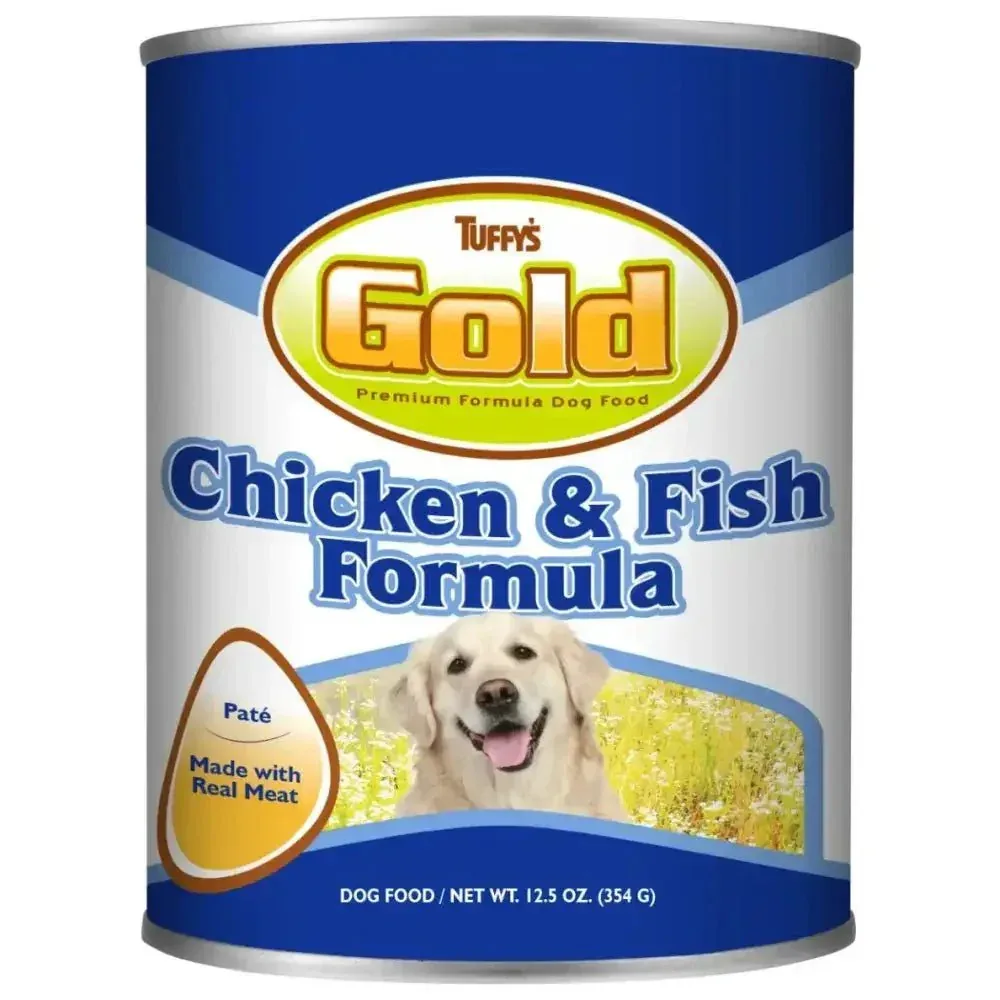 Tuffy's Gold Chicken & Fish Canned Dog Food 12ea/12.5 oz