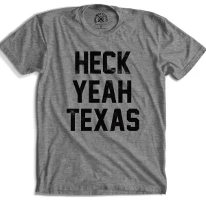 Tumbleweed Texstyles Mens Heck Yeah Texas Grey Tee