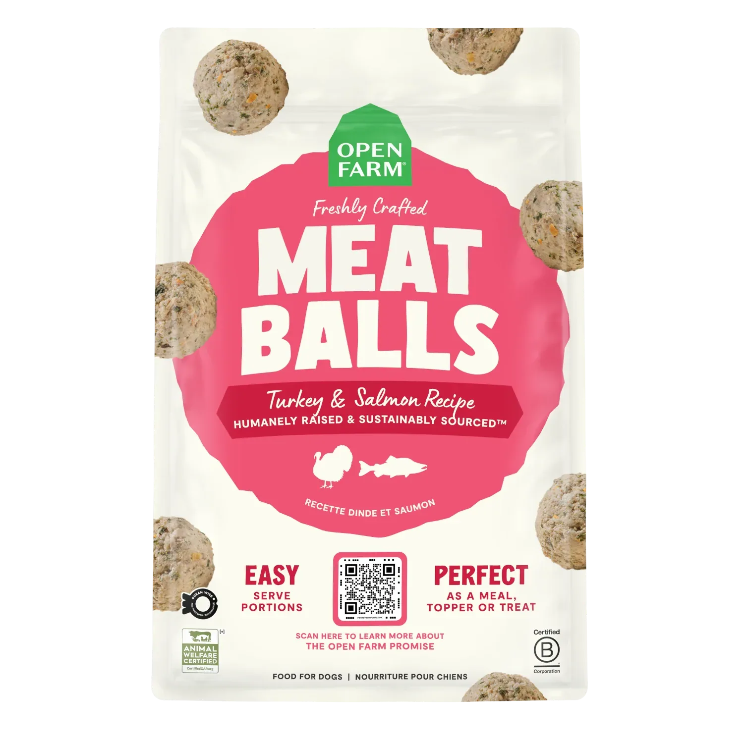Turkey & Salmon Freshly Crafted Meatballs for Dogs