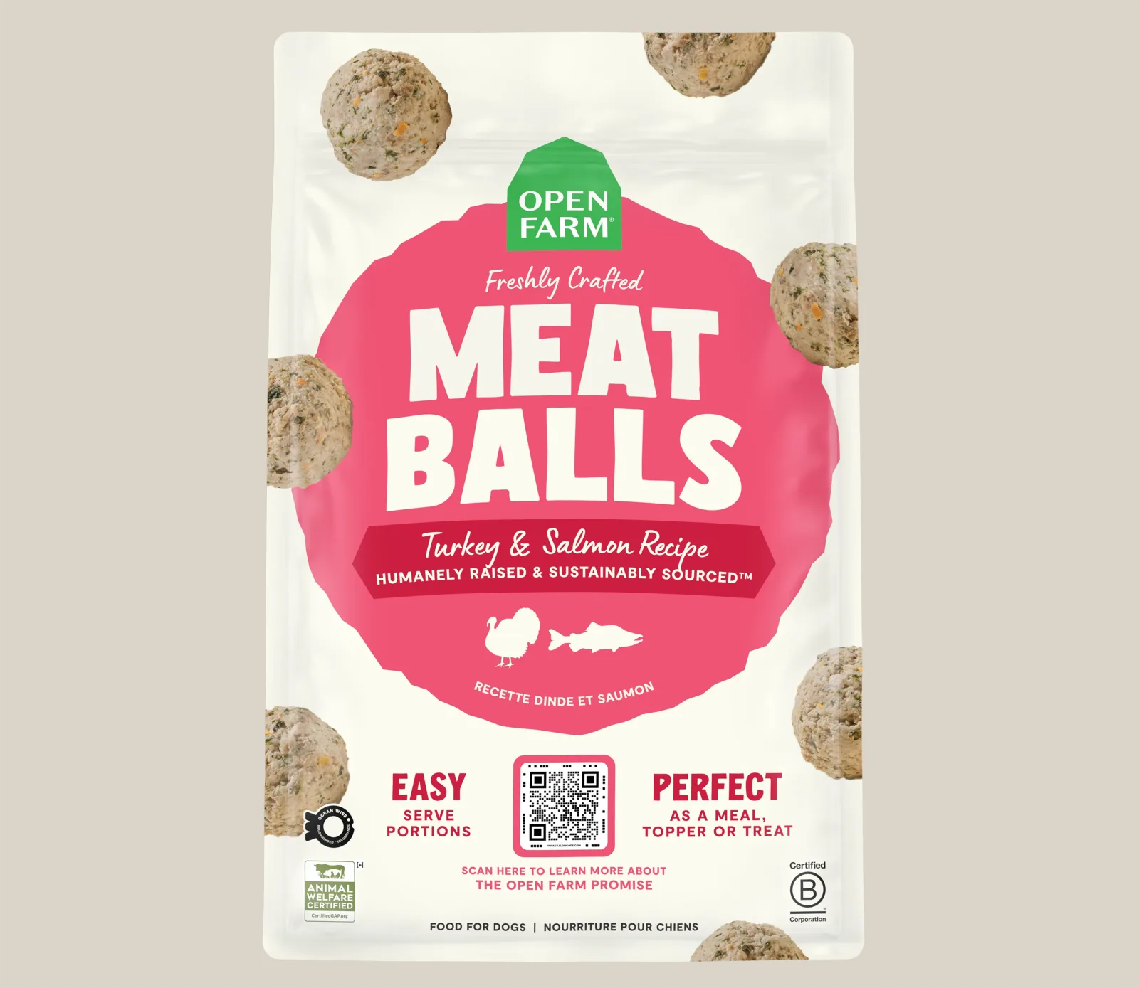 Turkey & Salmon Freshly Crafted Meatballs for Dogs - Image 2