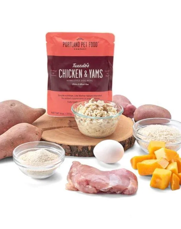 Tuxedo's Chicken & Yams Meal Pouch for Dogs (Made in the USA) - Image 2