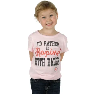 Twisted Filly Girls Rather Be Roping With Dad Tee