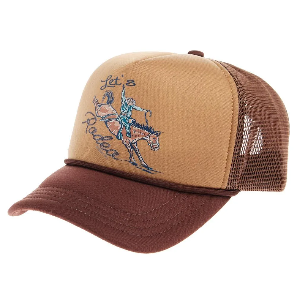 Twisted Filly Mens Lets Go Rodeo Snapback Trucker Cap