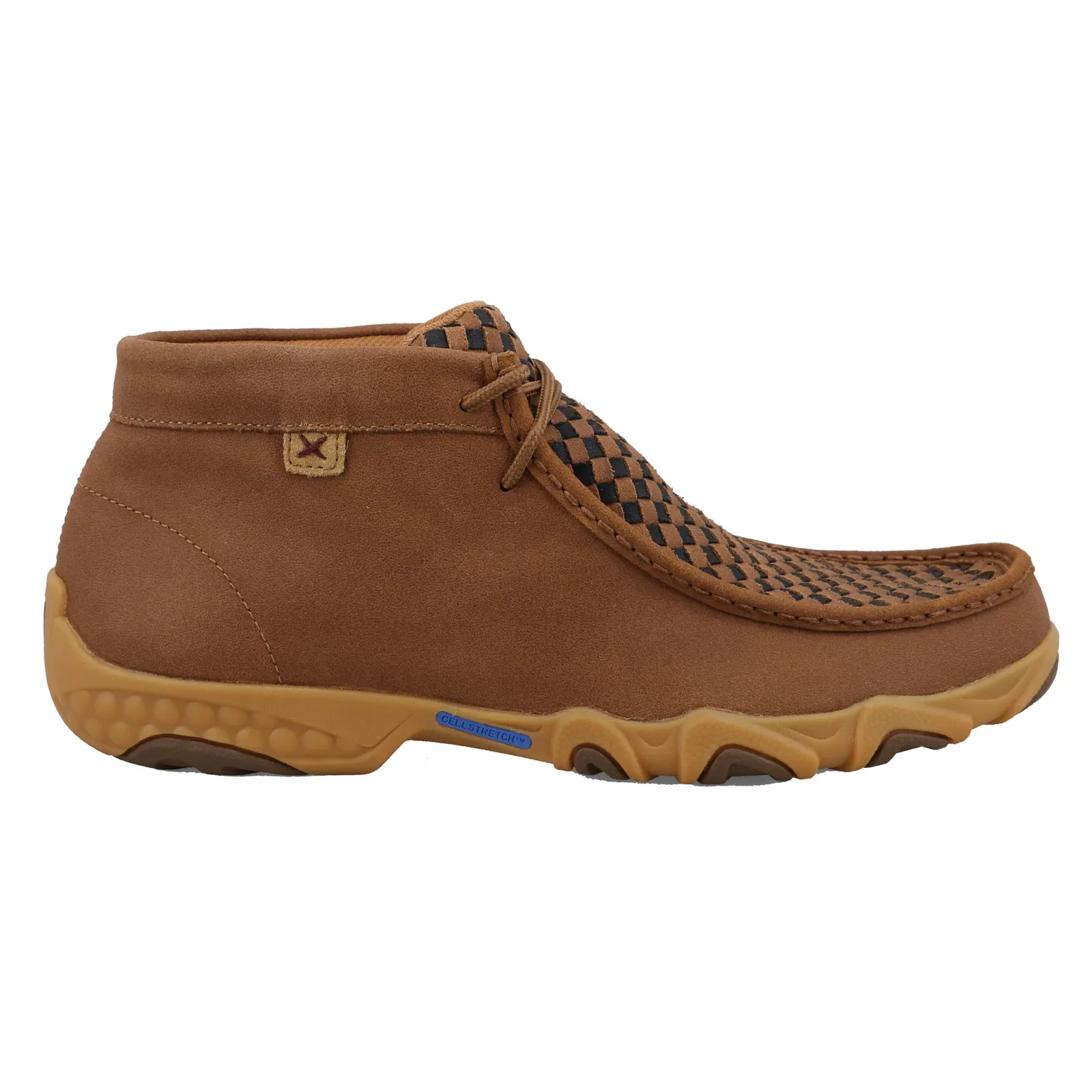 Twisted X Mens Gingerbread/Black Weave Driving Moc - Image 2