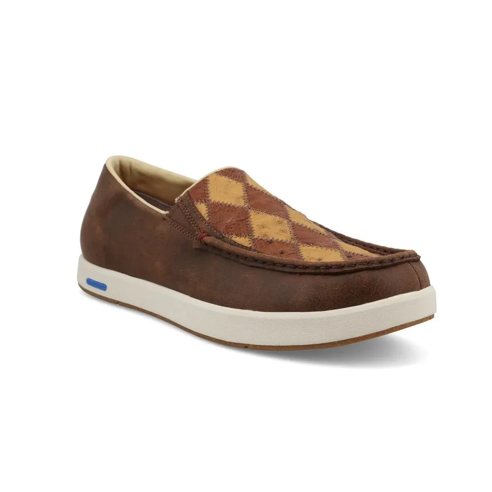 Twisted X Men`s Ostrich Patchwork UltraLite X Slip On Casual