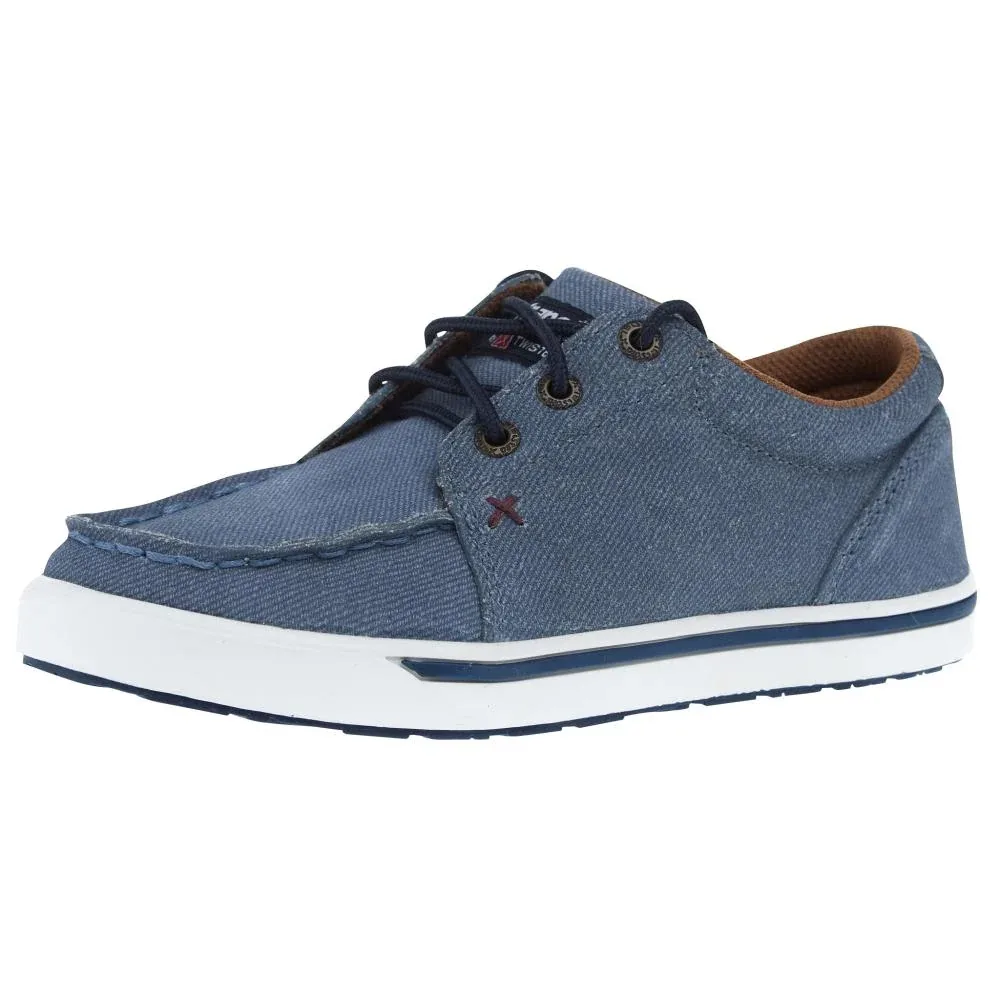 Twisted X Wrangler by Youth Denim Blue Kicks Casual Shoes