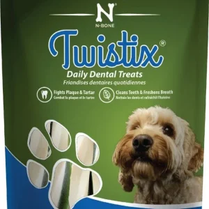 Twistix Wheat Free Dental Dog Treats - Vanilla Mint Flavor