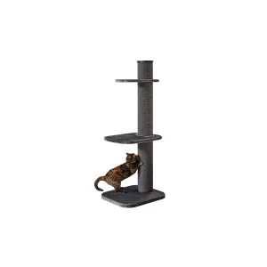 Two By Two 58-in City Cat Deluxe European Faux Fur Cat Tree