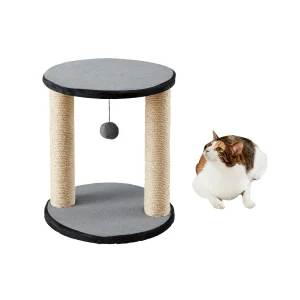 Two By Two The Cedar 16.9-in Jute Cat Scratching Post, Grey