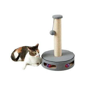 Two By Two The Elm 19.7-in Jute Cat Scratching Post, Grey