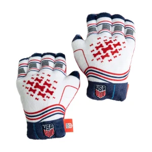 U.S. Soccer Gloves Plush Dog Toy