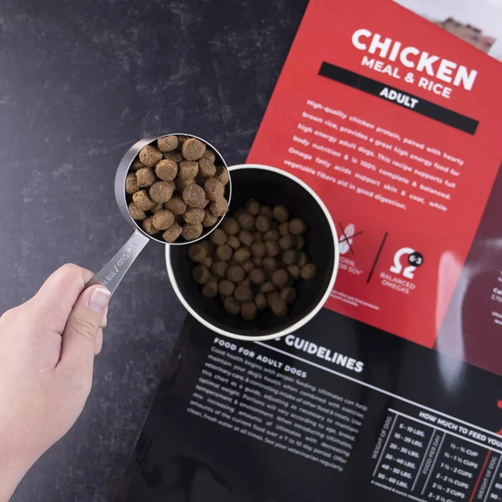 Ultimates Dry Dog Food Chicken Meal & Rice 5lb - Image 2