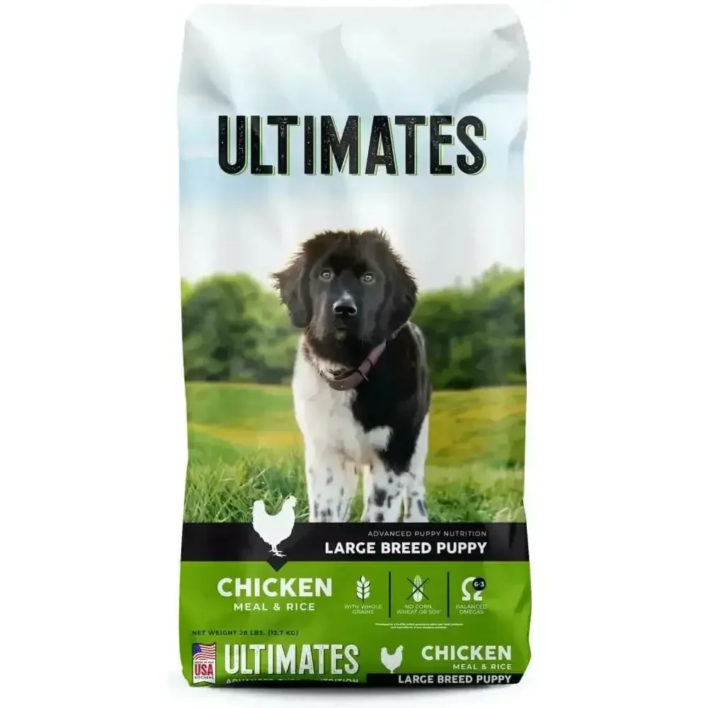 Ultimates Large Breed Puppy Dry Dog Food Chicken Meal & Rice 28 lb