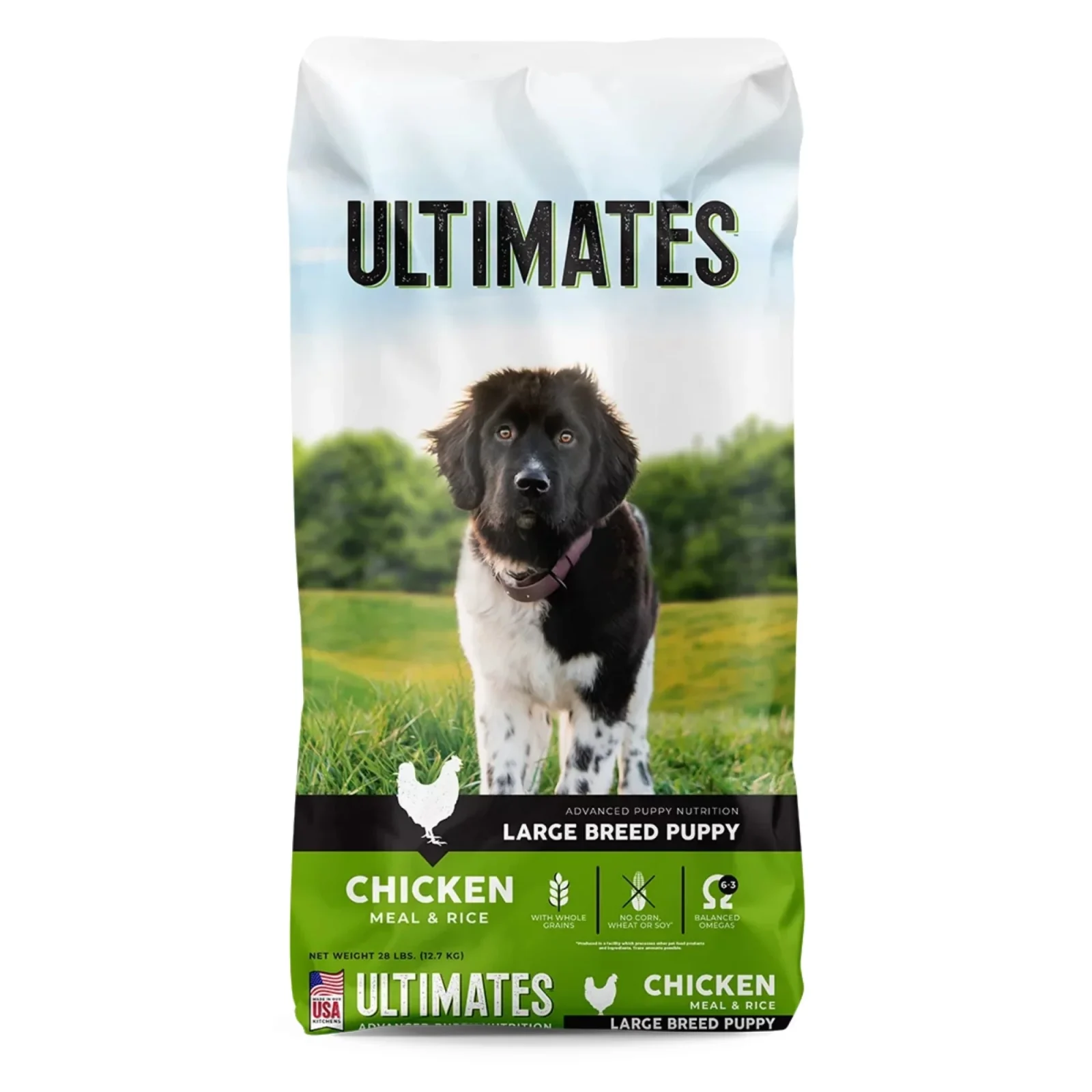 Ultimates Large Breed Puppy Dry Dog Food Chicken Meal & Rice 28lb