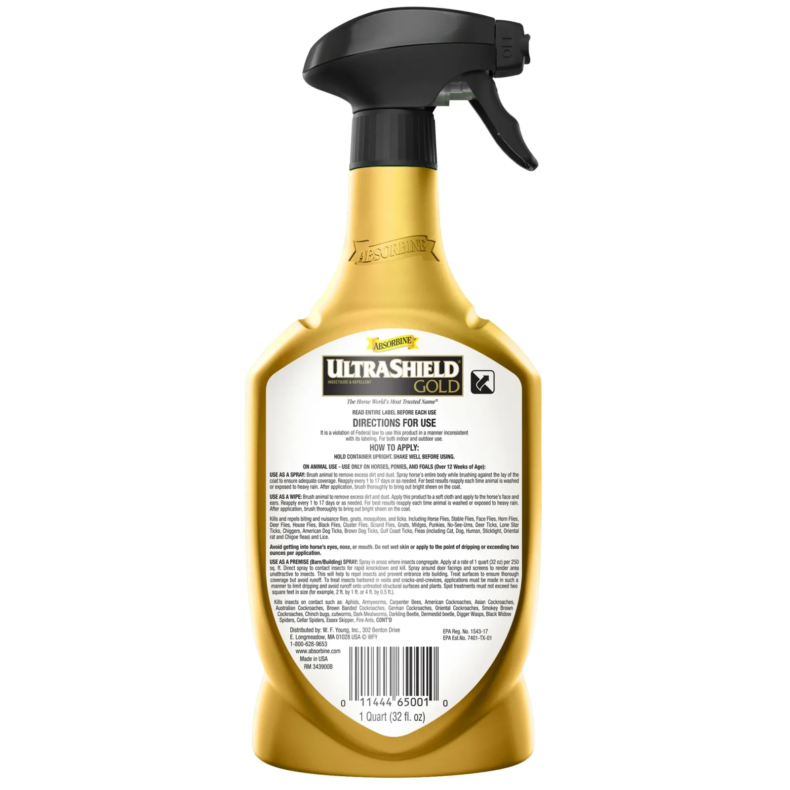 UltraShield Gold Fly Spray 32oz - Image 2