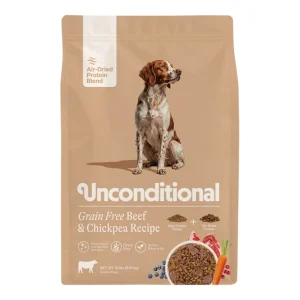 Unconditional Dog Air - Dried Grain Free Protein Blend Beef & Chickpea 18lbs.