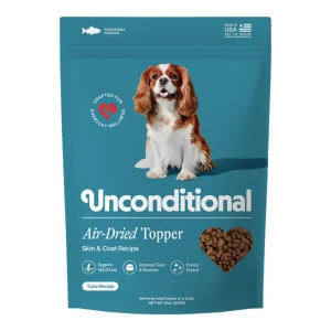 Unconditional Dog Air - Dried Topper Skin & Coat Tuna Recipe 12oz.