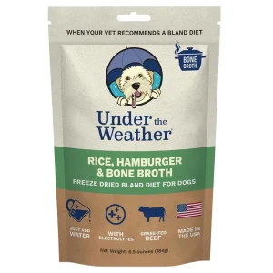 Under The Weather Wear Bland Diet for Dogs Hamburger, Rice and Bone Broth