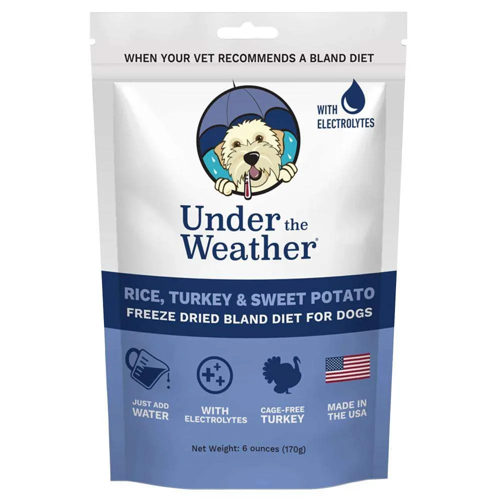 Under The Weather Wear Bland Diet for Dogs Rice Turkey and Sweet Potato