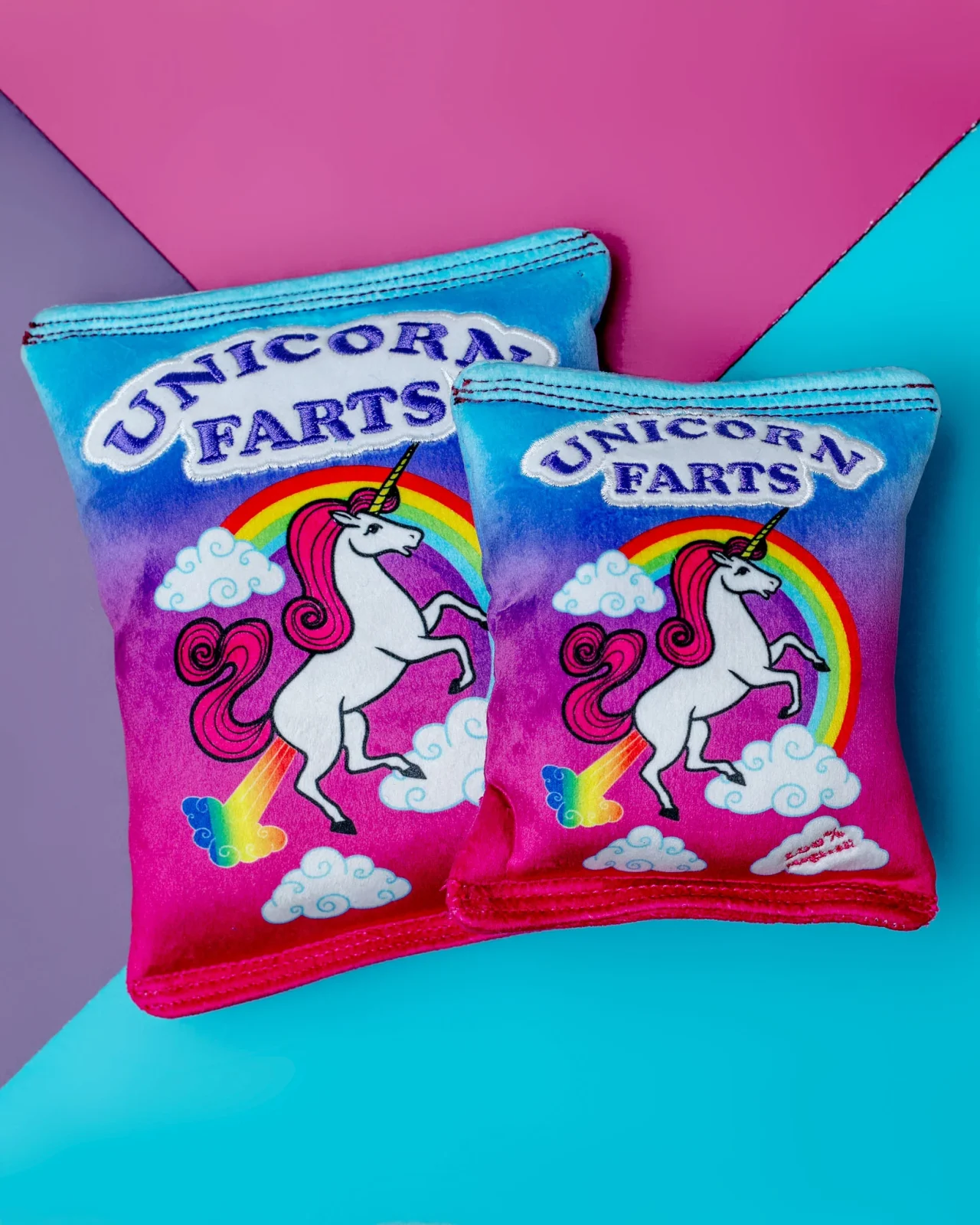 Unicorn Farts Dog Crinkle Plush Toy <> - Image 2