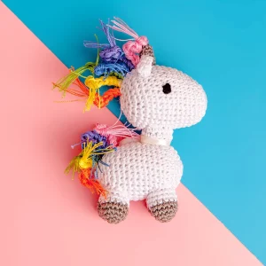 Unicorn Organic Knit Dog Toy