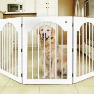 Universal Free Standing Wood Pet Gate