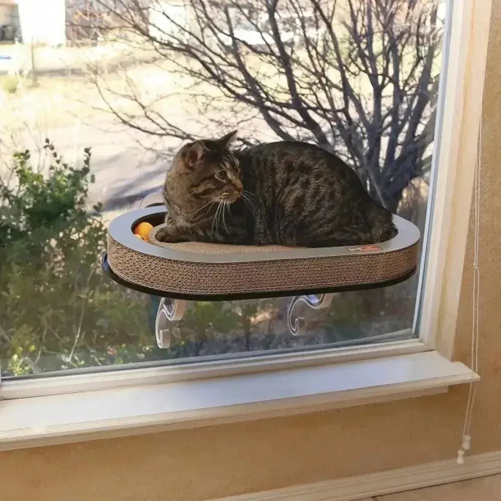 Universal Mount Kitty Sill with Cardboard track