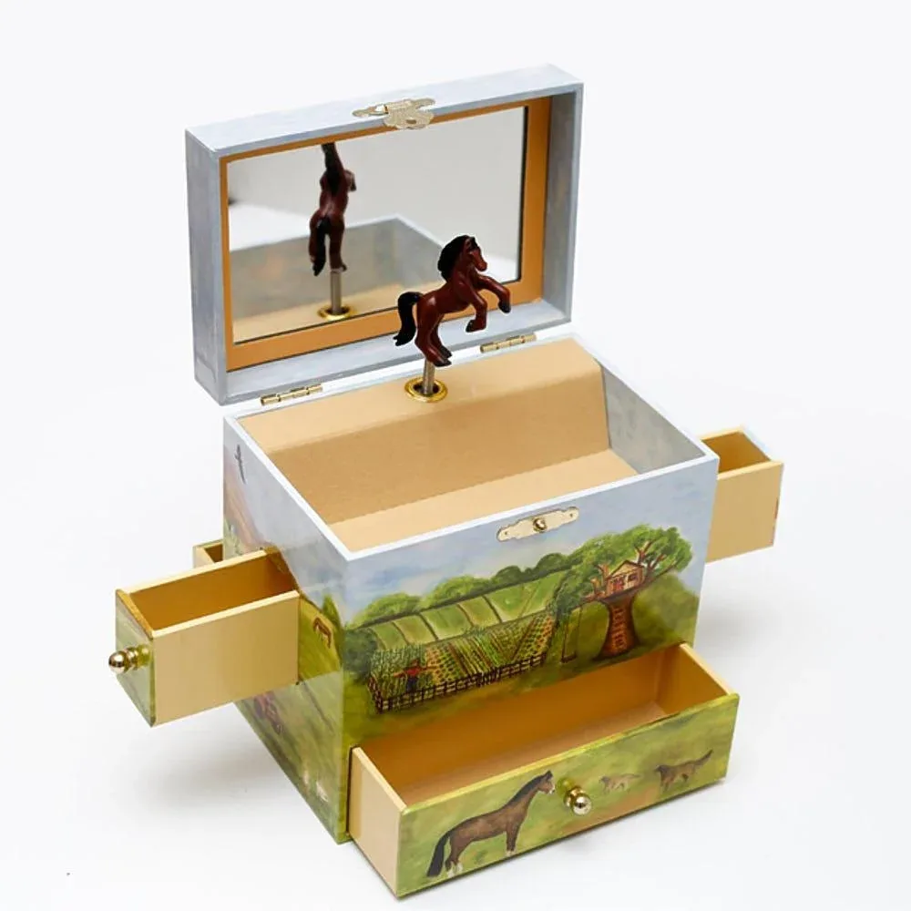Us Toy Horse Mical Jewelry Box