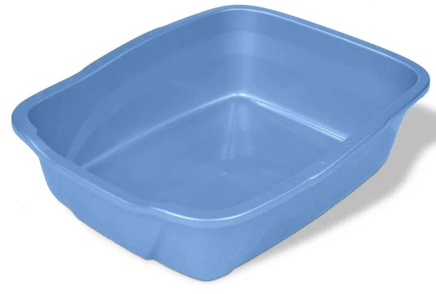 Van Ness Plastics Cat Litter Pan Blue, Giant