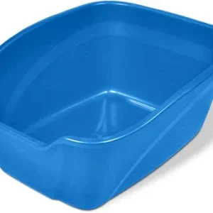 Van Ness Plastics High-Sides Cat Litter Pan Blue, Giant