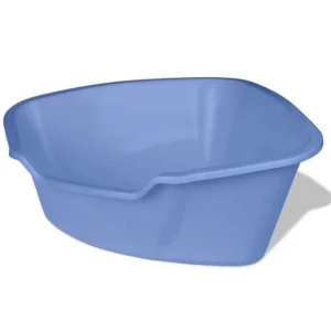 Van Ness Plastics High-Sides Corner Cat Litter Pan Blue, Large (Case of 6)