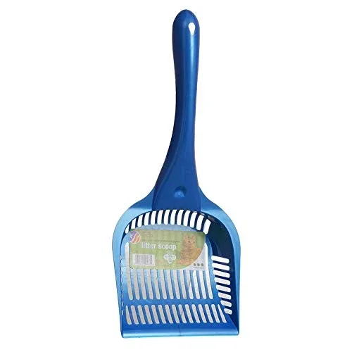 Van Ness Plastics Long Handled Cat Litter Scoop Blue 1ea/Extra-Giant - Image 2