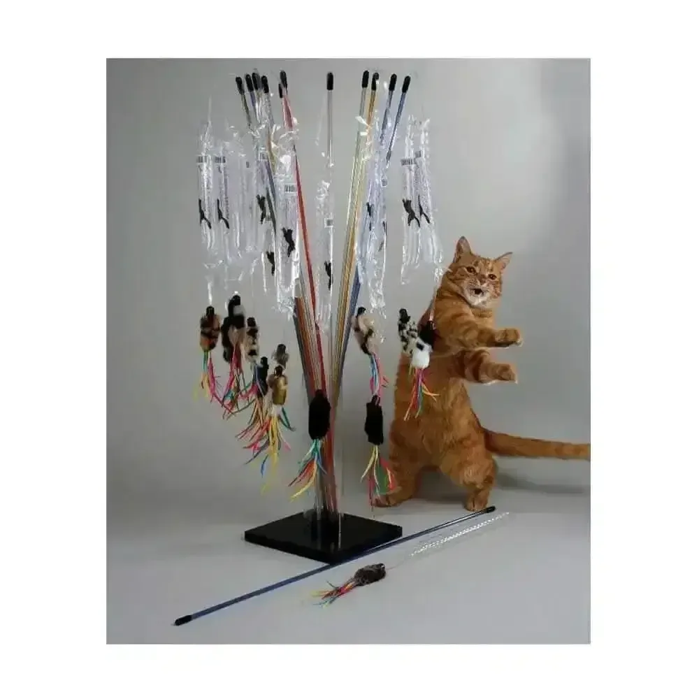 Vee Enterprises Cat Toys - Purrfect™ Go Fur It Wand for Ultimate Feline Fun