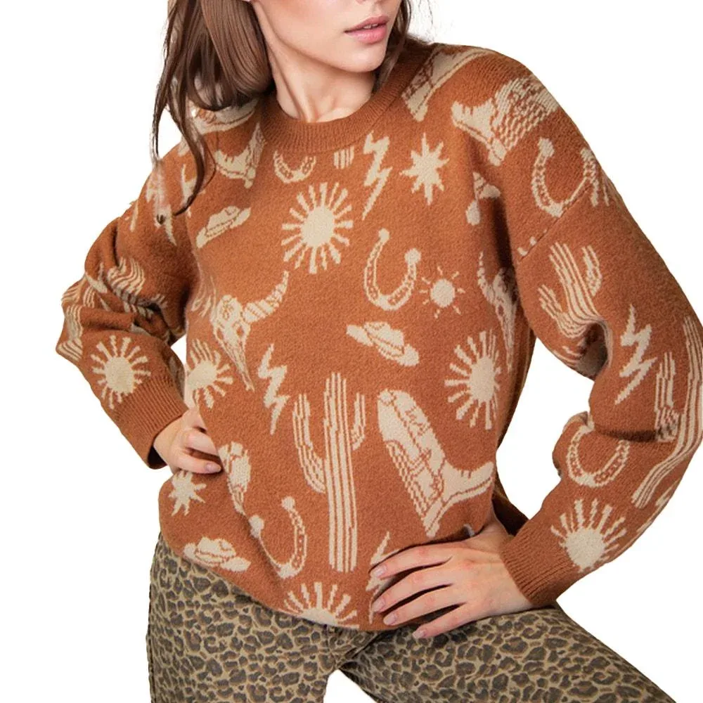 Very J Women's Camel Pull Over Top