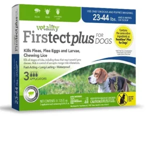 Vetality Firstect Plus Flea Tick for Dogs 1ea/2344 lb, 3 ct