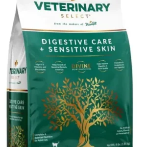 Veterinary Select Digestive Care & Sensitive Skin Dry Cat Food - 4 lb Bag