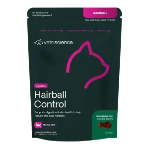 Vetri-Science Cat Hairball Digestive Support 60Ct