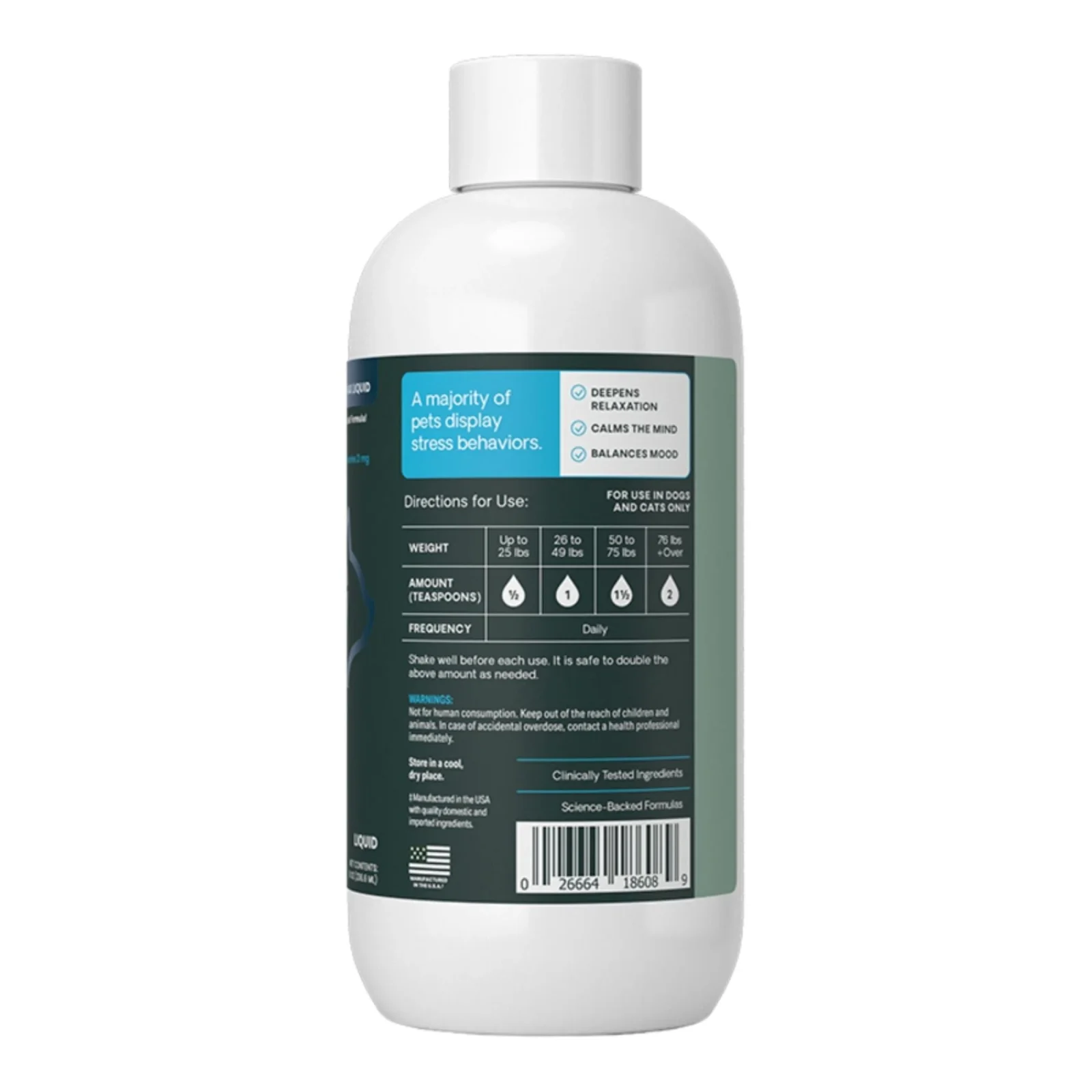 Vetriscience Dog & Cat Calm and Confident Liquid, 8oz - Image 2