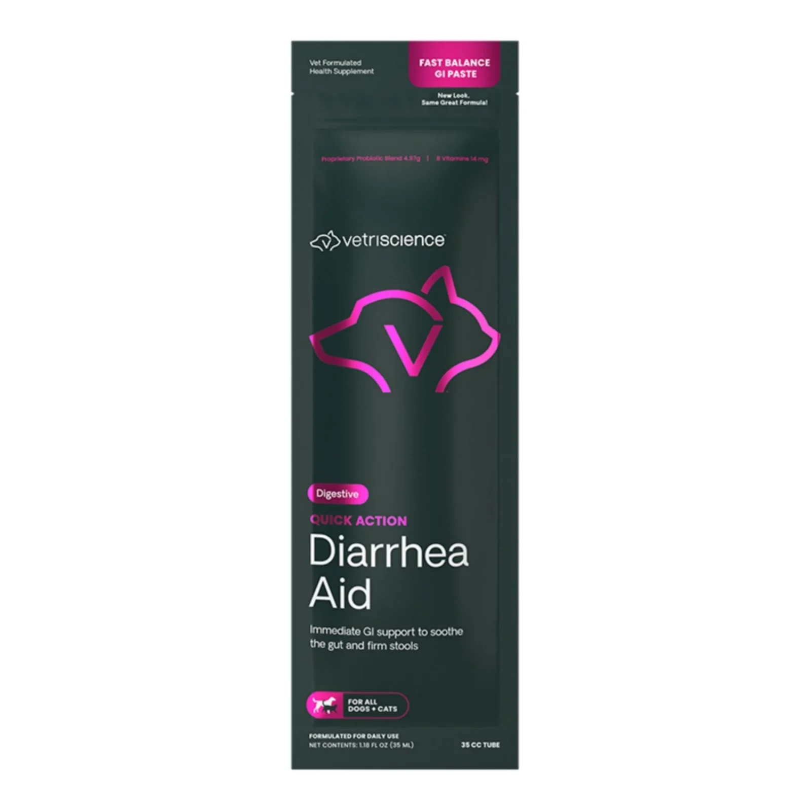 Vetriscience Dog & Cat Quick Action Diarrhea Aid Paste, 35 cc