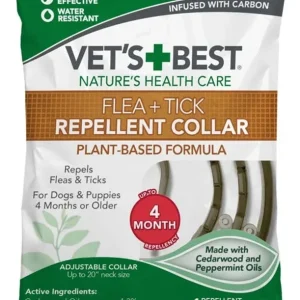 Vet's Best Flea & Tick Repellent Plant-Base Formula Dog Collar 20in