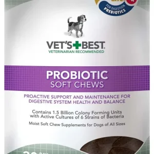 Vet's Best Probiotic Soft Chews Dog Supplement 30ct