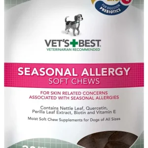Vet's Best Seasonal Allergy Soft Chews Dog Supplement 30ct