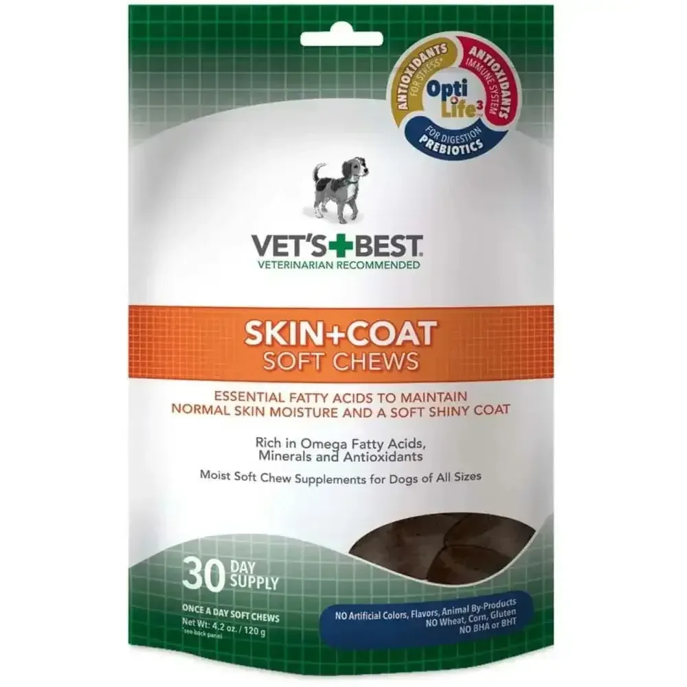 Vet's Best Skin & Coat Soft Chews 4.2 oz, 30 ct