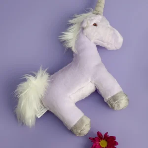 Violet Unicorn Plush Dog Toy